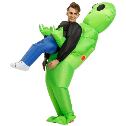 ET-Aliens Inflatable Costume – Scary Monster Cosplay for Adults & Kids, Halloween, Christmas, Thanksgiving, Party, Festival Costume