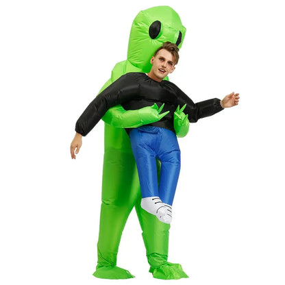ET-Aliens Inflatable Costume – Scary Monster Cosplay for Adults & Kids, Halloween, Christmas, Thanksgiving, Party, Festival Costume