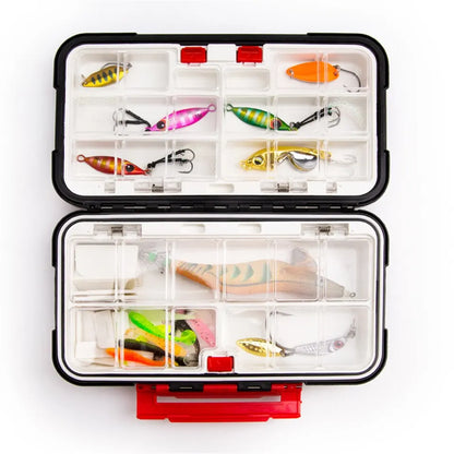Premium Waterproof Double-Sided Fishing Tackle Box – Multifunctional Bait & Tool Organizer