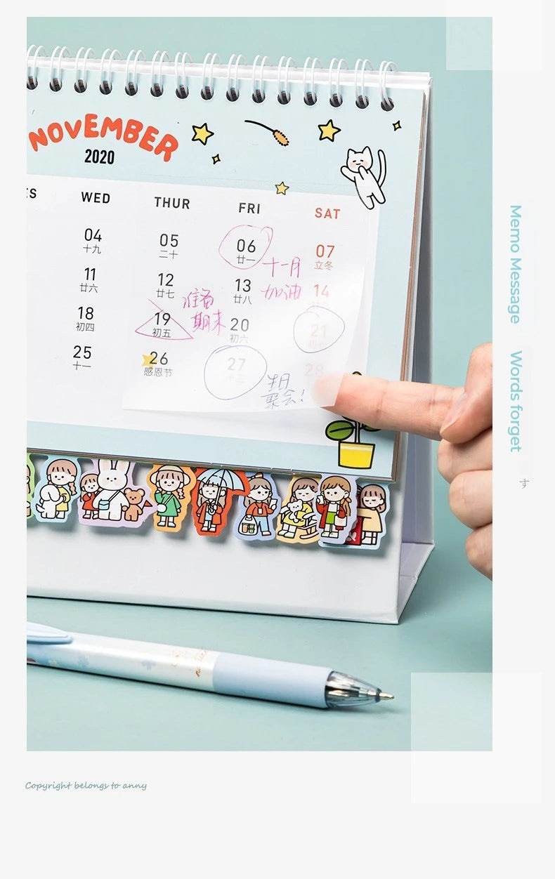 50 Sheets Transparent Sticky Notes – Waterproof Message & Signature Stickers for Notebooks