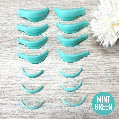 Libeauty 7 Paris Reusable Lash Lift Shield Pads – Silicone Eyelash Curler & Curling Iron Accessories, Makeup Tool